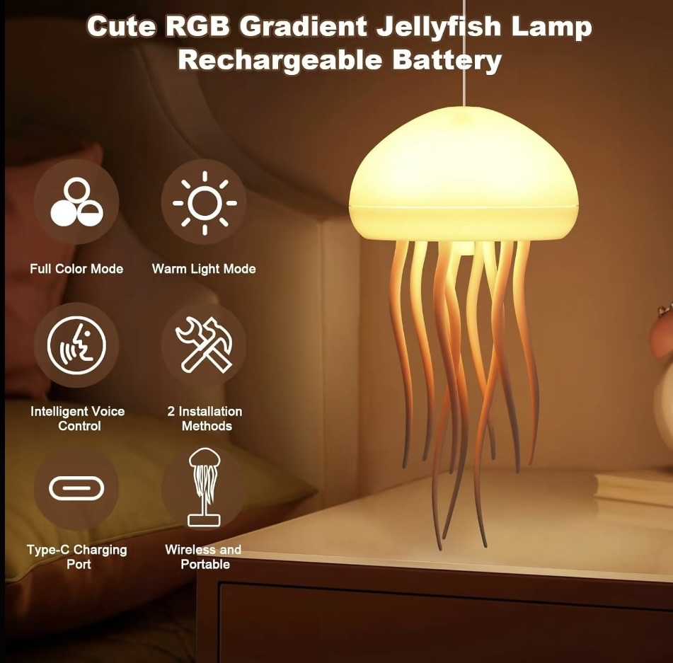 AquaGlow™ Jellyfish Lamp